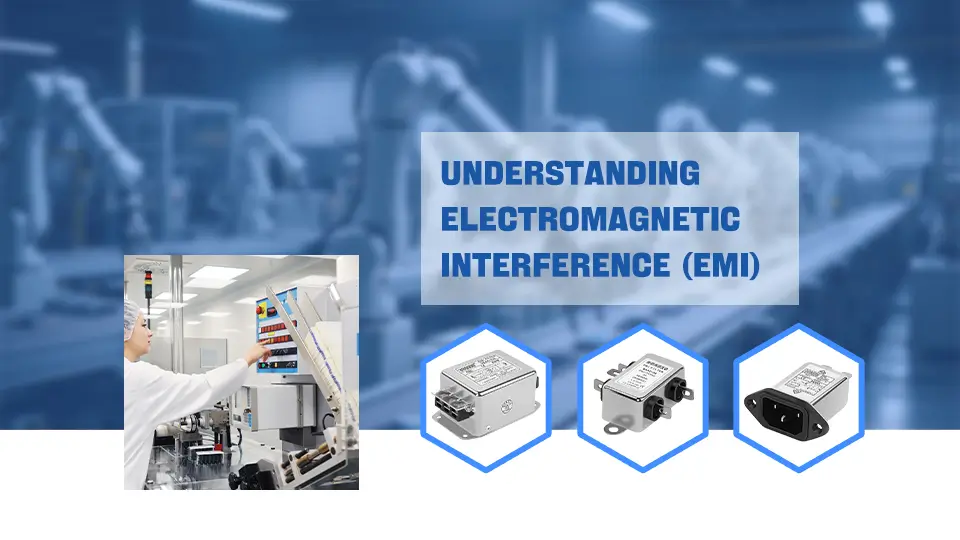 An illustration depicting the concept of electromagnetic interference and its impact on electronic devices.